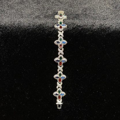 INFINITY CLOVER BRACELET - ICED OUT