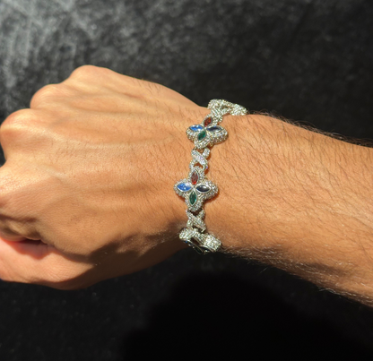 INFINITY CLOVER BRACELET - ICED OUT